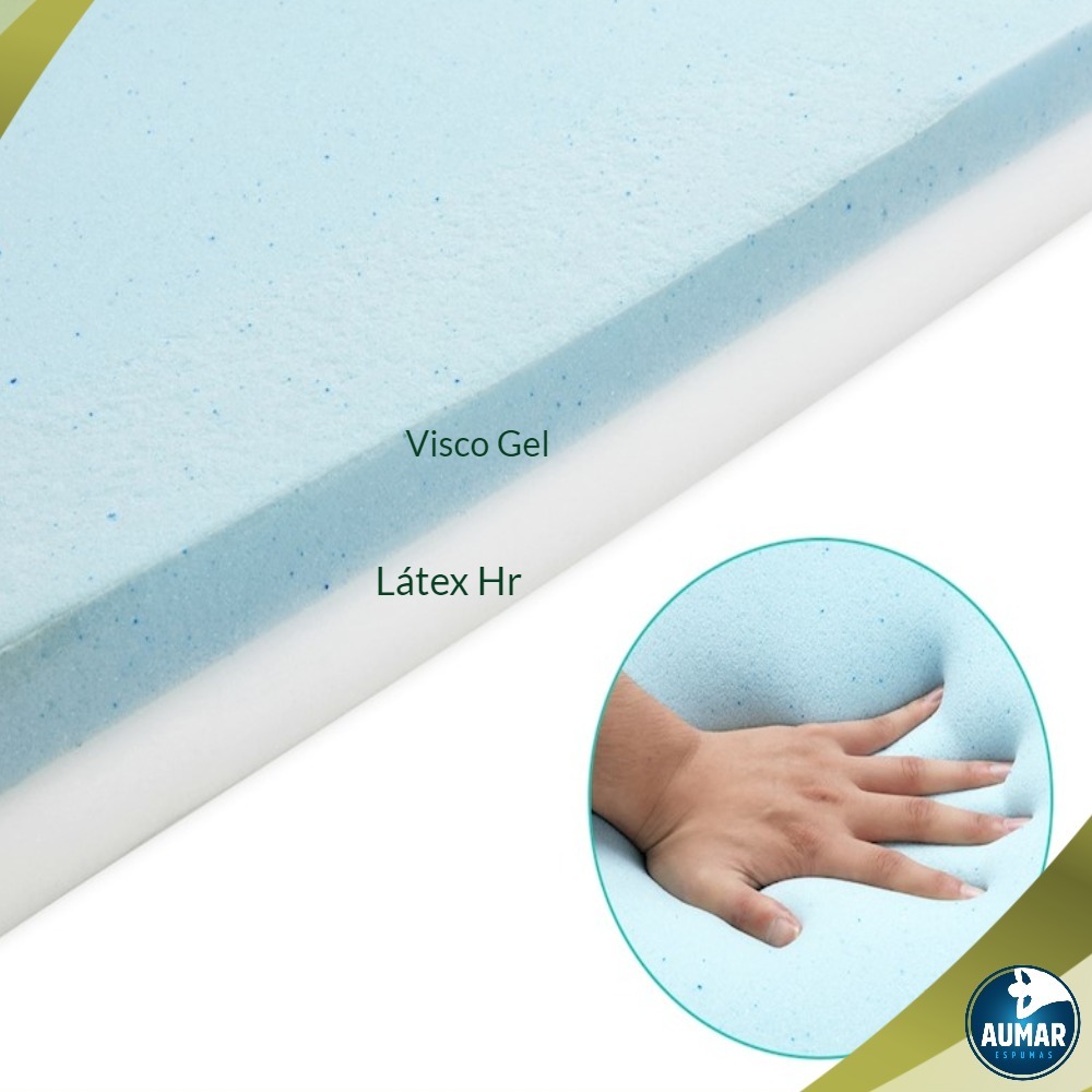 Pillow Top Visco Nasa Gel + Látex Hr Foam Casal 3
