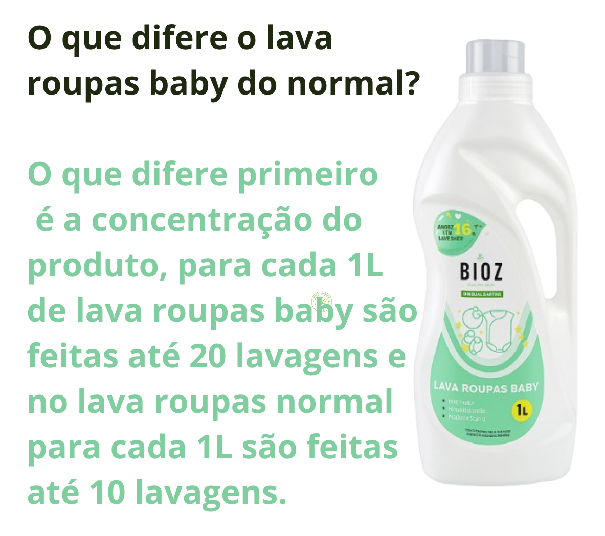 Lava Roupas Baby 1 L - Bioz Green 4