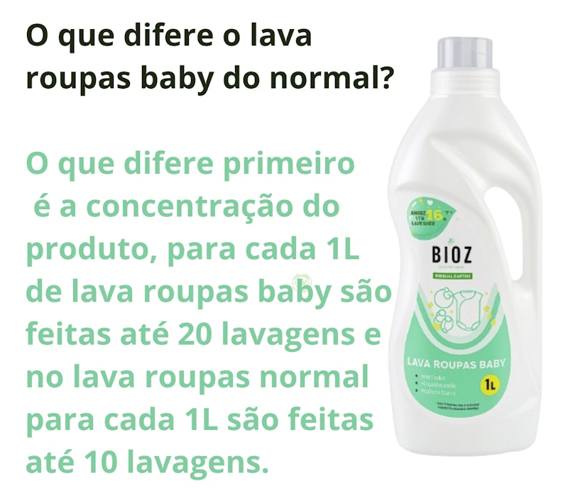Lava Roupas Baby 1 L - Bioz Green 4