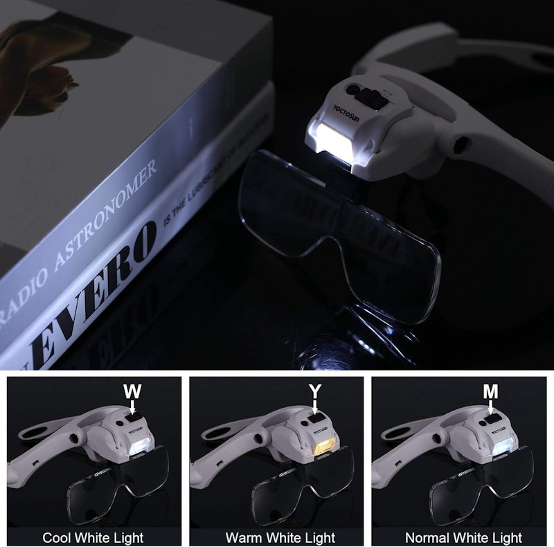 Lupa de Cabeça Yoctosun com 5 Luzes de LED 3