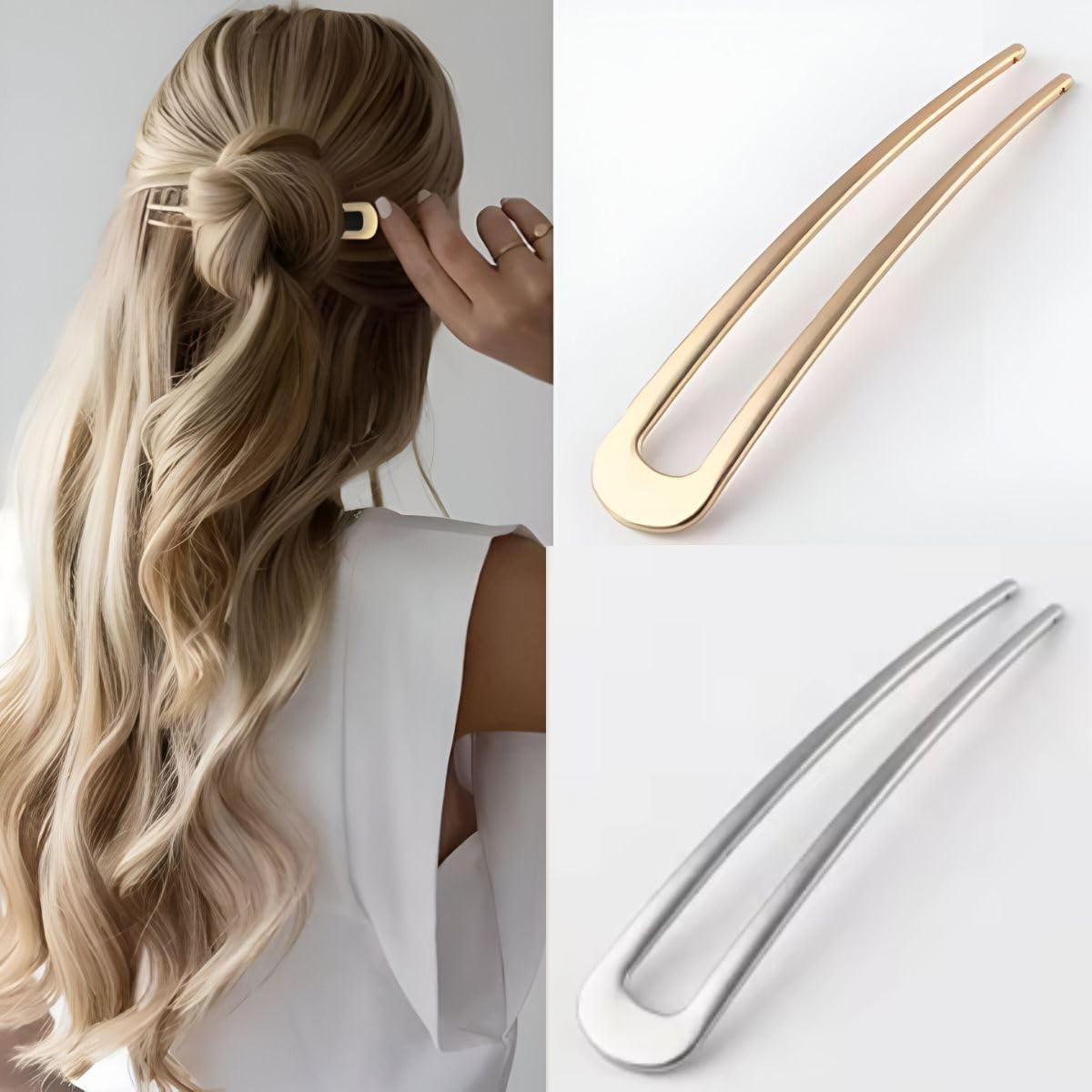 Grampo de Cabelo em Formato U 1