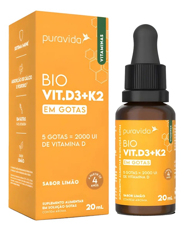 Bio Vit D3+K2 Puravida 5