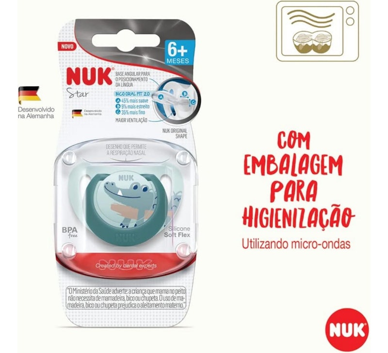 Chupeta 6+ Meses NUK Star 3