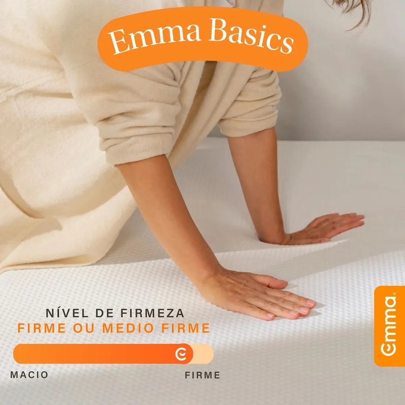 Colchão Solteiro Emma Basics 17 x 88 x 188 cm Espuma D28 4