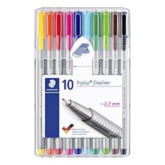 Caneta Ponta Fina Triplus Fineliner