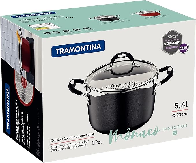 Espagueteira Tramontina Mônaco Induction em Alumínio 4