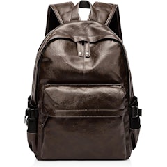 Mochila Executiva Couro Vintage Notebook Multifuncional