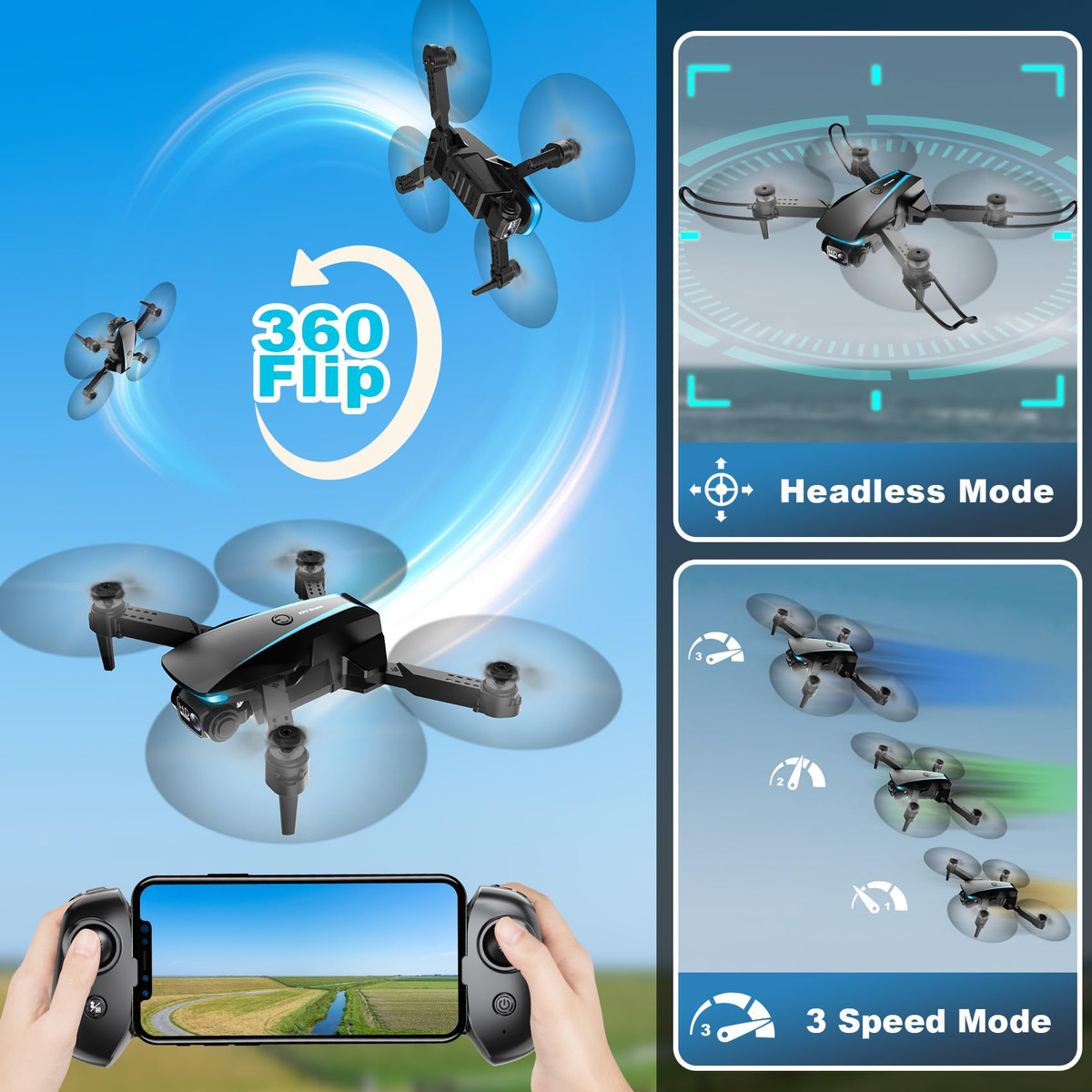 Drone com Câmera Oddire 5