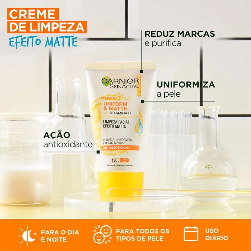 Sabonete Facial Antioleosidade Garnier Uniform & Matte 4