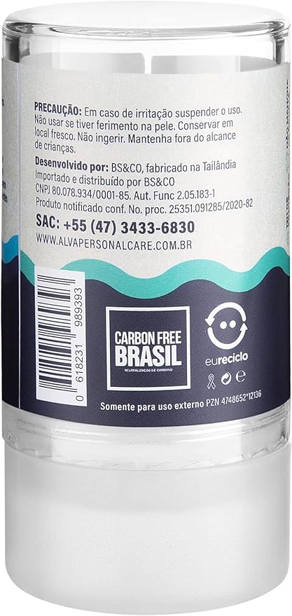Desodorante Cristal Stick Vegano Alva 3