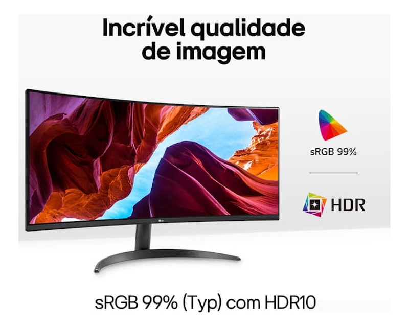 Monitor UltraWide Curvo – Tela VA de 34” 4