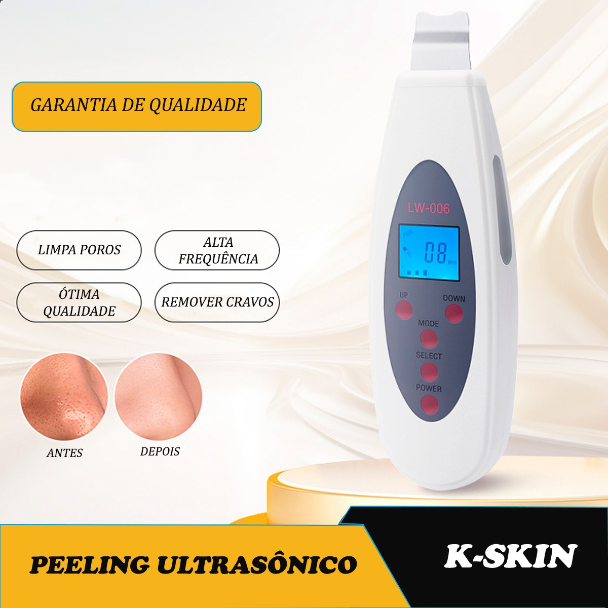 Aparelho Peeling Ultrassonico Purificador 3