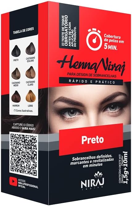 Top 10 Melhores Hennas para Sobrancelhas  (Della e Delle, Niraj, Rare Way e mais) 5