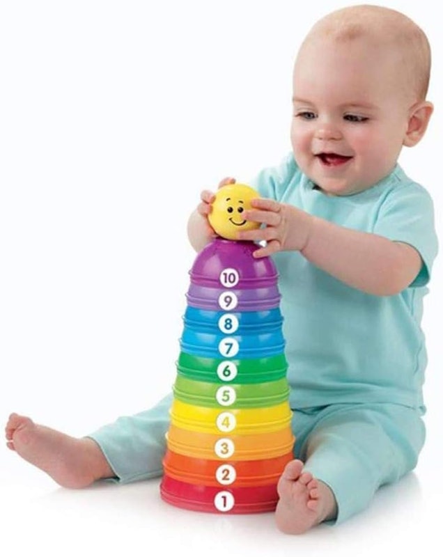 Brinquedo para Bebês Potinhos Empilhar & Rolar 5