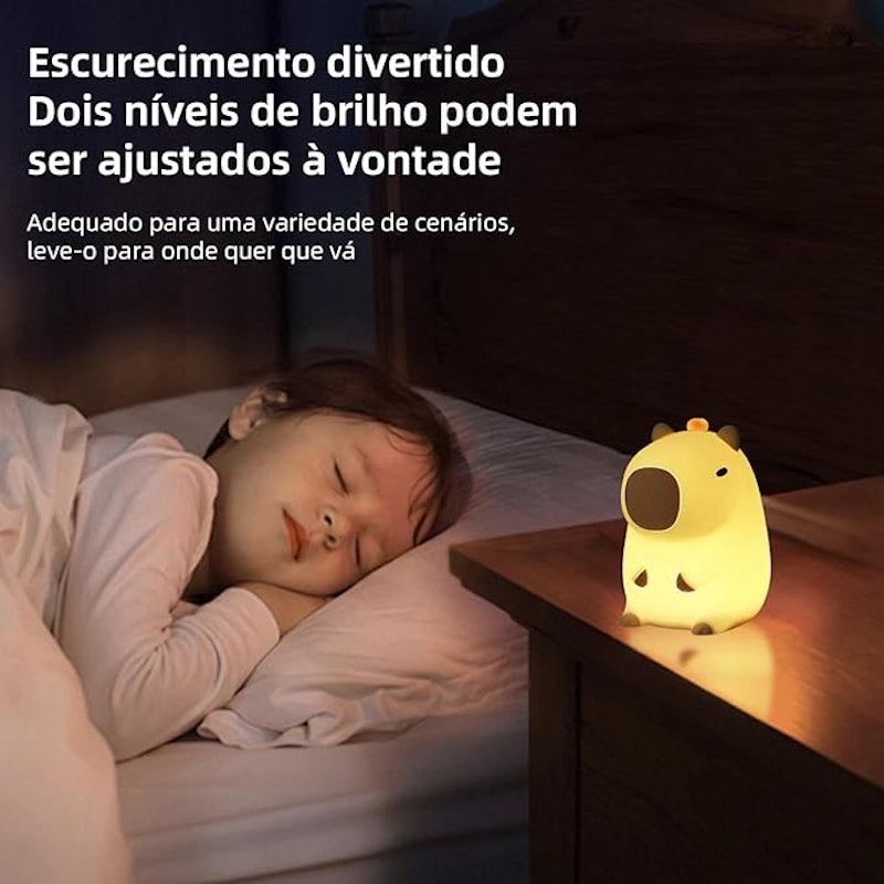 Luz Noturna de Silicone Bemmy 4