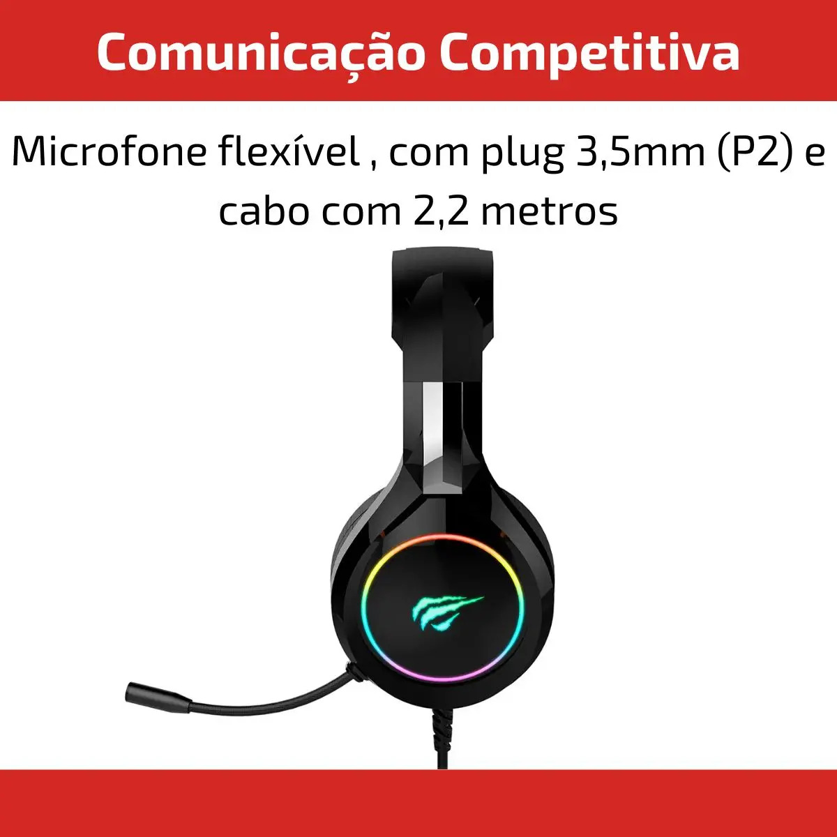 Fones de Ouvido Gamer HAVIT H2232D 3