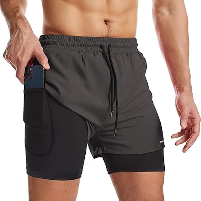 Kit 3 Shorts 2 em 1 Masculino Dryfit Treino 3