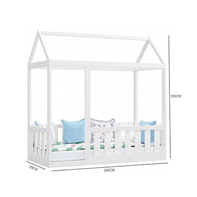 Cama Montessoriana com Grade 3