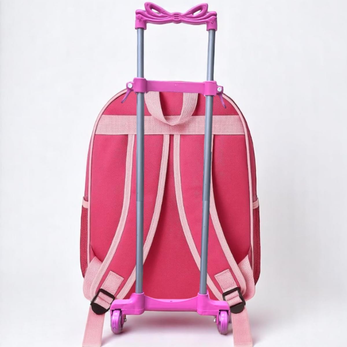 Mochila Escolar Infantil com Rodinhas Feminina Princesas 5