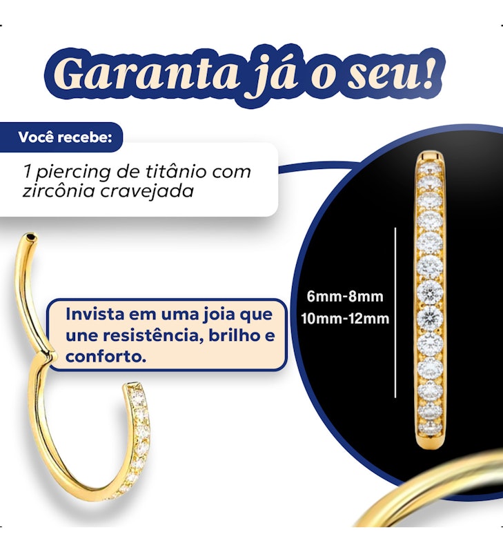 Piercing Nariz Aço Cirúrgico Prateado 4