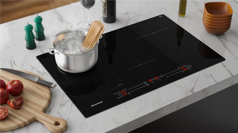 Cooktop 4 Bocas de Indução Brastemp com Flexizone 5