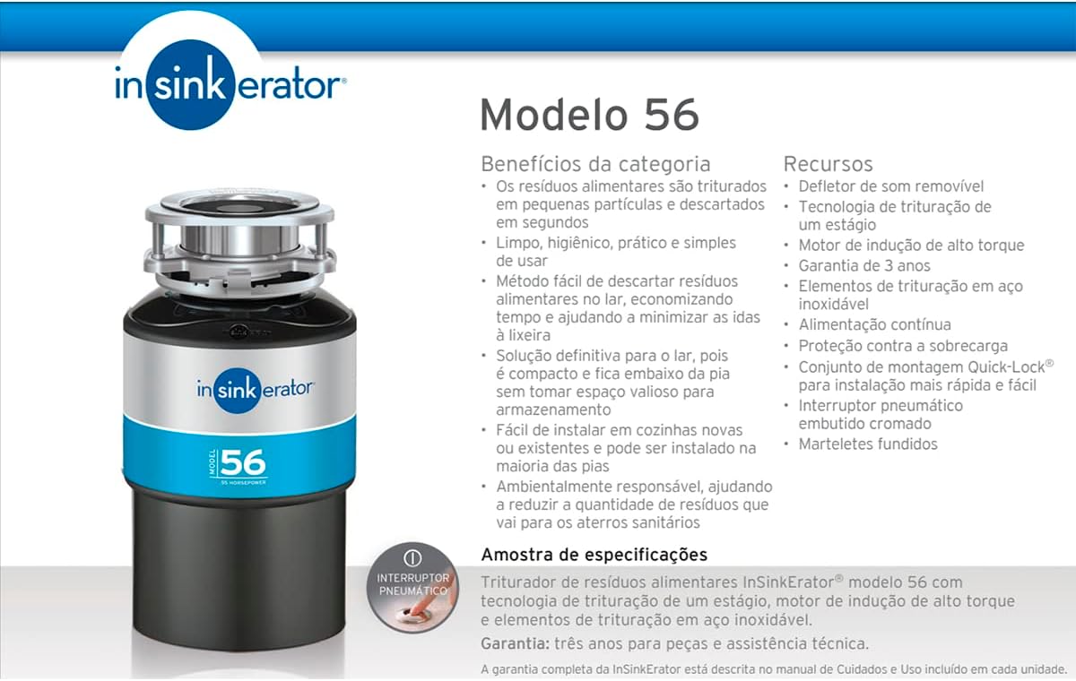 Triturador de Alimentos Modelo 56 5