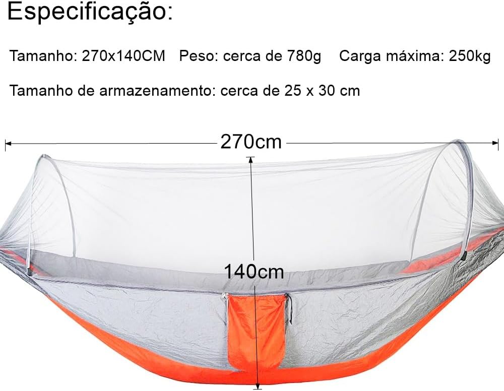 Rede de Dormir com Mosquiteiro Automática 5