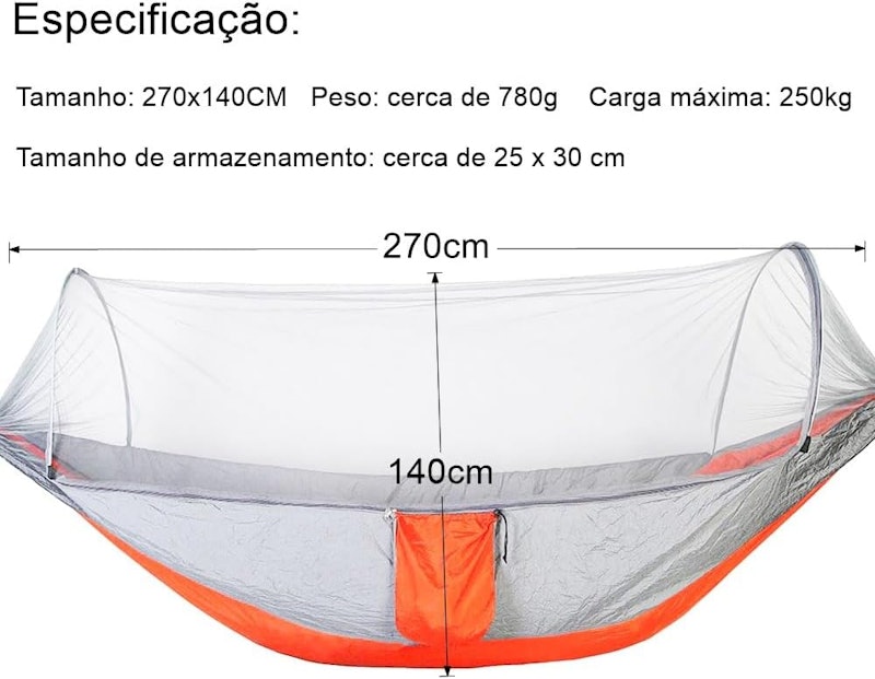 Rede de Dormir com Mosquiteiro Automática 5
