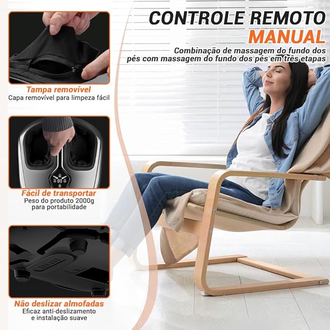 Massageador de Pés com Controle Remoto 3