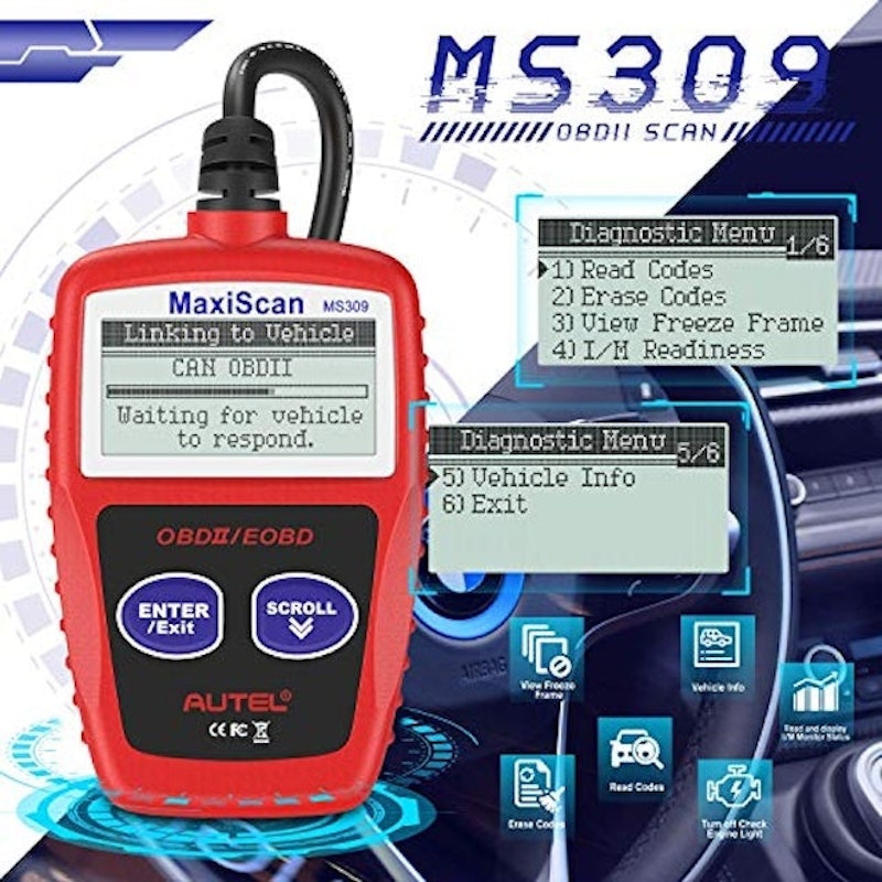 Scanner Automotivo Autel Maxiscan Ms309 4