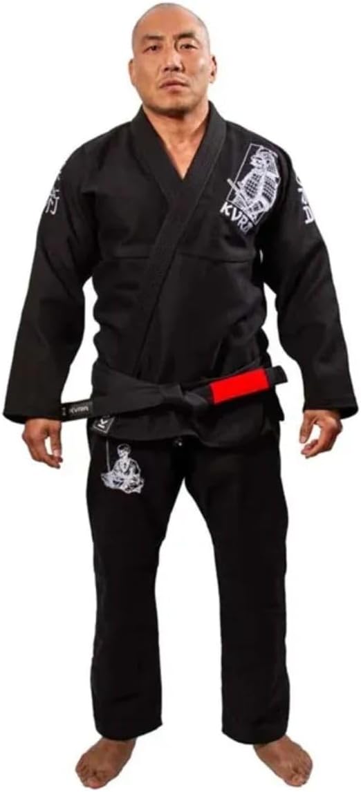 Kimono de Jiu-Jitsu KVRA Samurai Preto 3