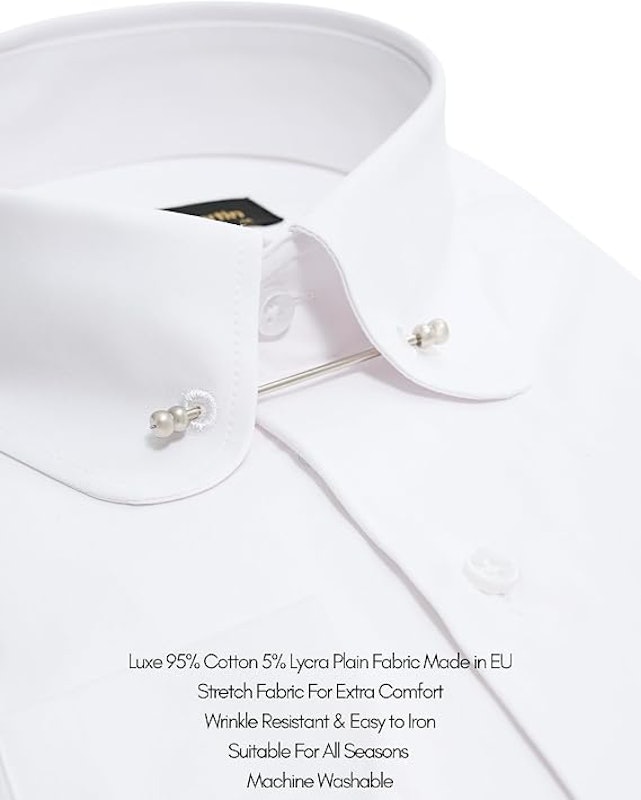 Camisa de Gola Alta com Risca de Giz Jack Martin 2