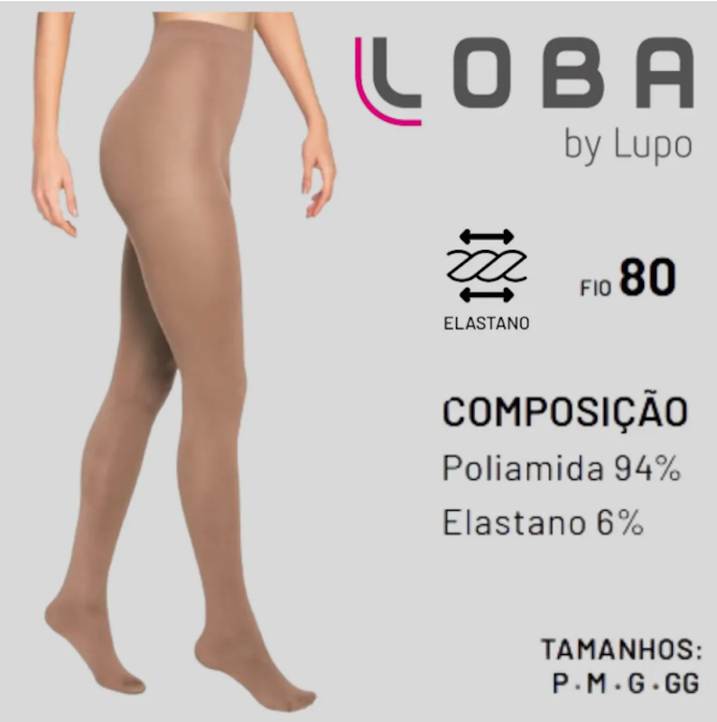 Meia Calça Adulto Opaca Fio 80 3