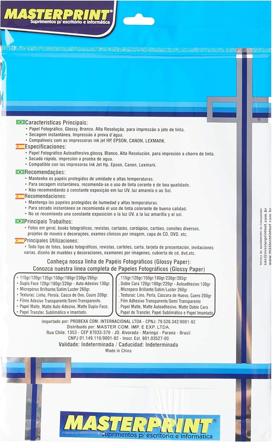 Papel Foto Glossy - Brilhante Branco - 180 Gramas A4 2