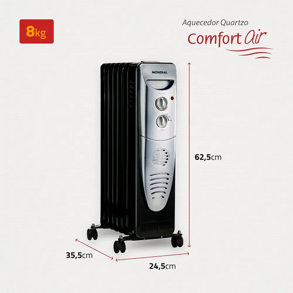 Aquecedor a Óleo Mondial 1500 W 5