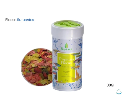 Ração Poytara Tropicais Flocos 3