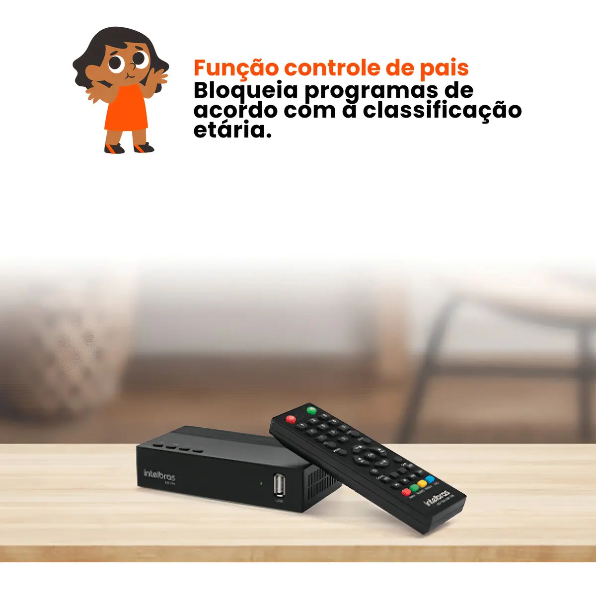 Conversor Digital de TV CD 905 com Gravador Intelbras 5