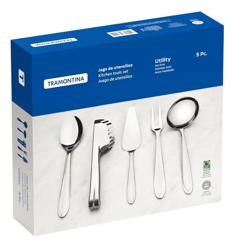 Jogo de Utensílios Tramontina Utility em Aço Inox 2