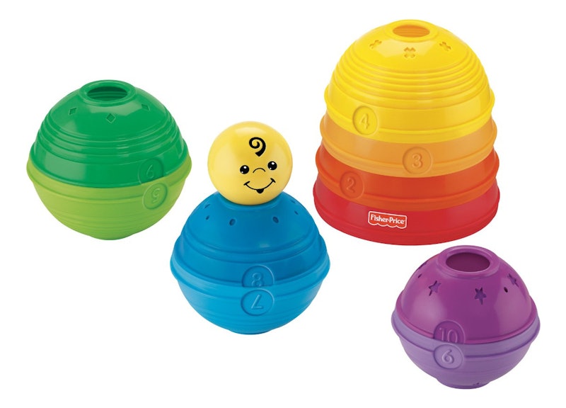 Brinquedo para Bebês Potinhos Empilhar & Rolar 4