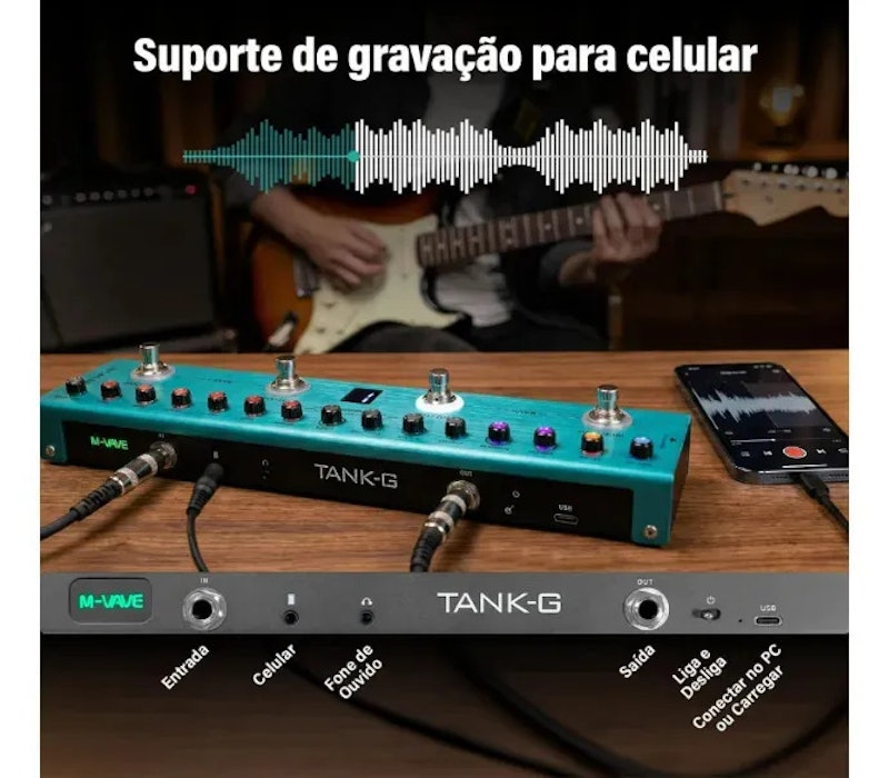 Pedaleira Tank-G M-Vave 5