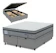 PROBEL Cama Box Baú King Probel Molas Ensacadas Euro In Guarda Costas Stone 1