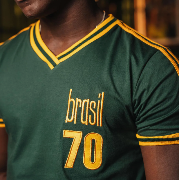 Camisa Brasil Pelé Retrô Treino 1970 Masculina 2