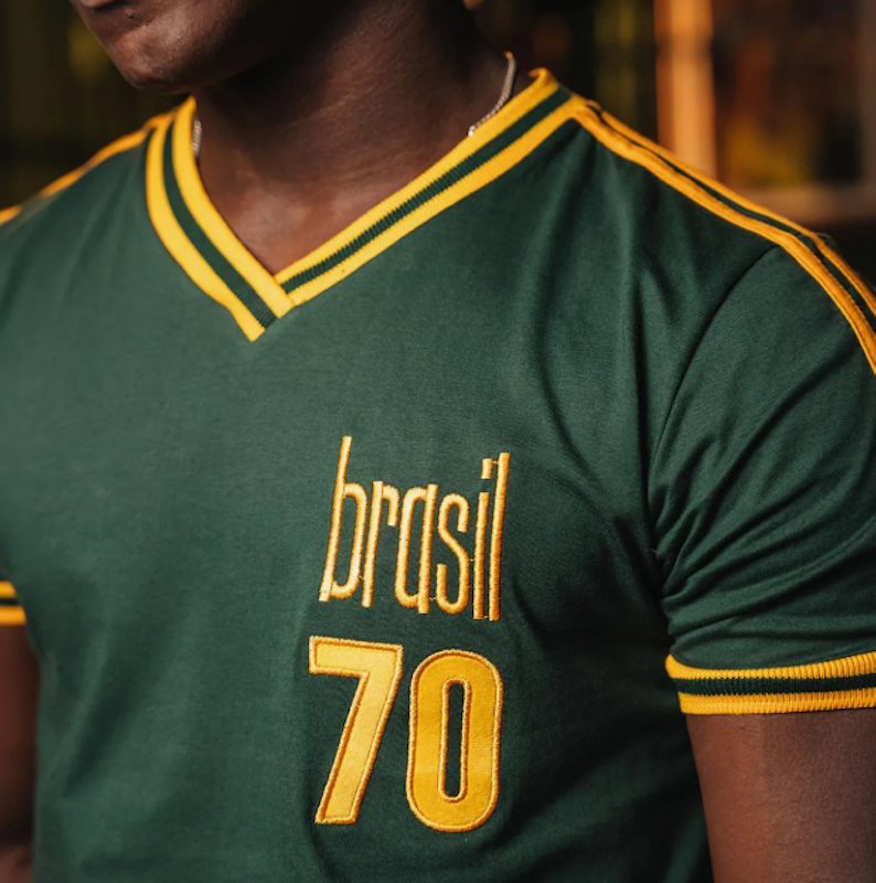 Camisa Brasil Pelé Retrô Treino 1970 Masculina 2