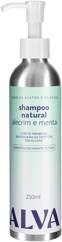Shampoo Cabelos Mistos e Oleosos - Alecrim e Menta Vegano 1