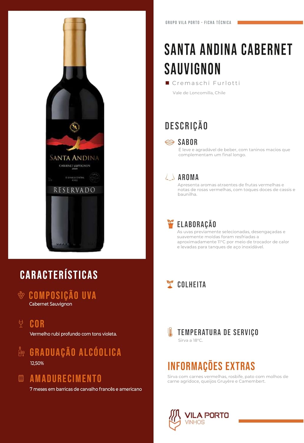 Vinho Tinto Chileno Reservado Cabernet Sauvignon 3