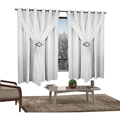 Cortina Blackout com Voil 2,00 x 1,60 m