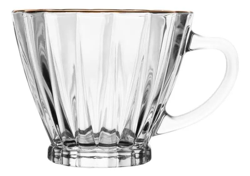 Conjunto 2 Xícaras para Café Fio de Ouro 1