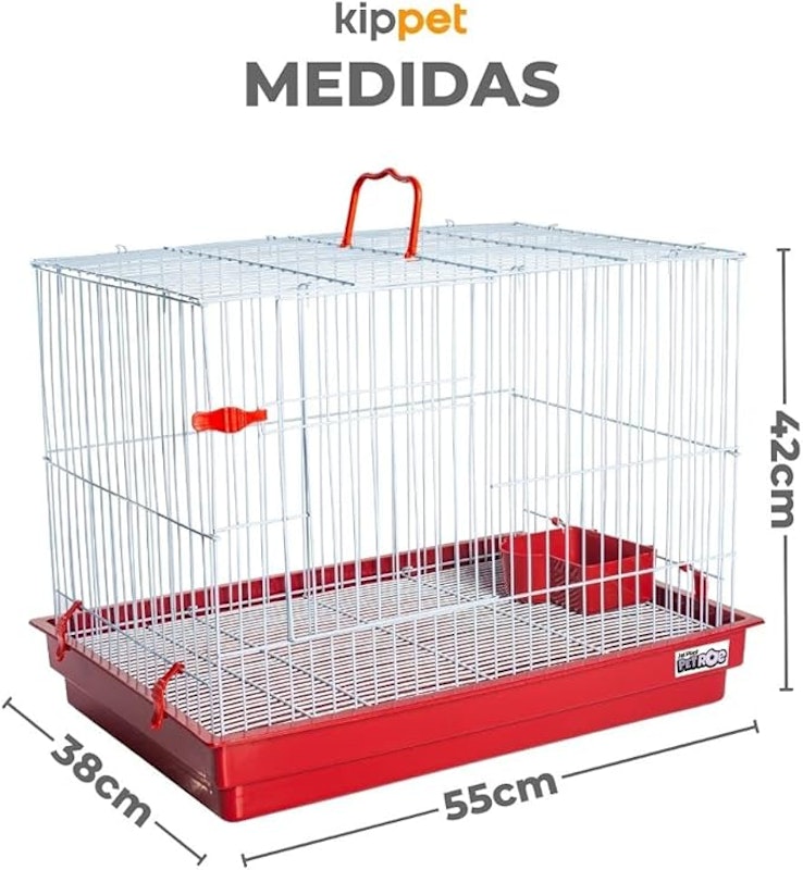 Gaiola para Coelho Teto Reto 3