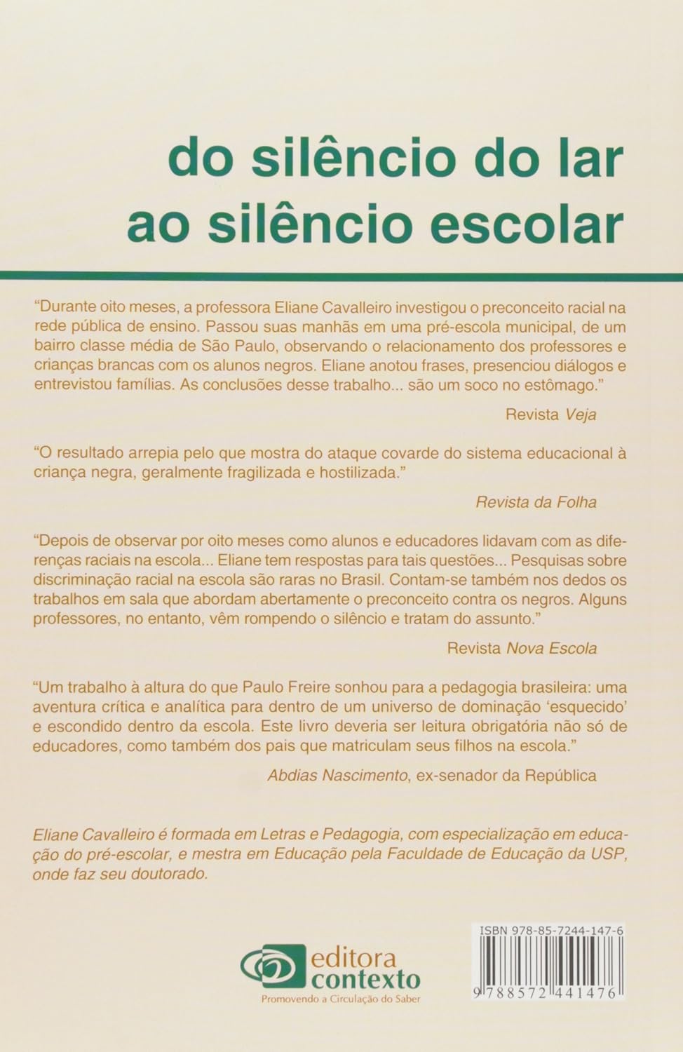 Do Silêncio do Lar ao Silêncio Escolar: Racismo, Preconceito e Discriminação na Educação Infantil 2