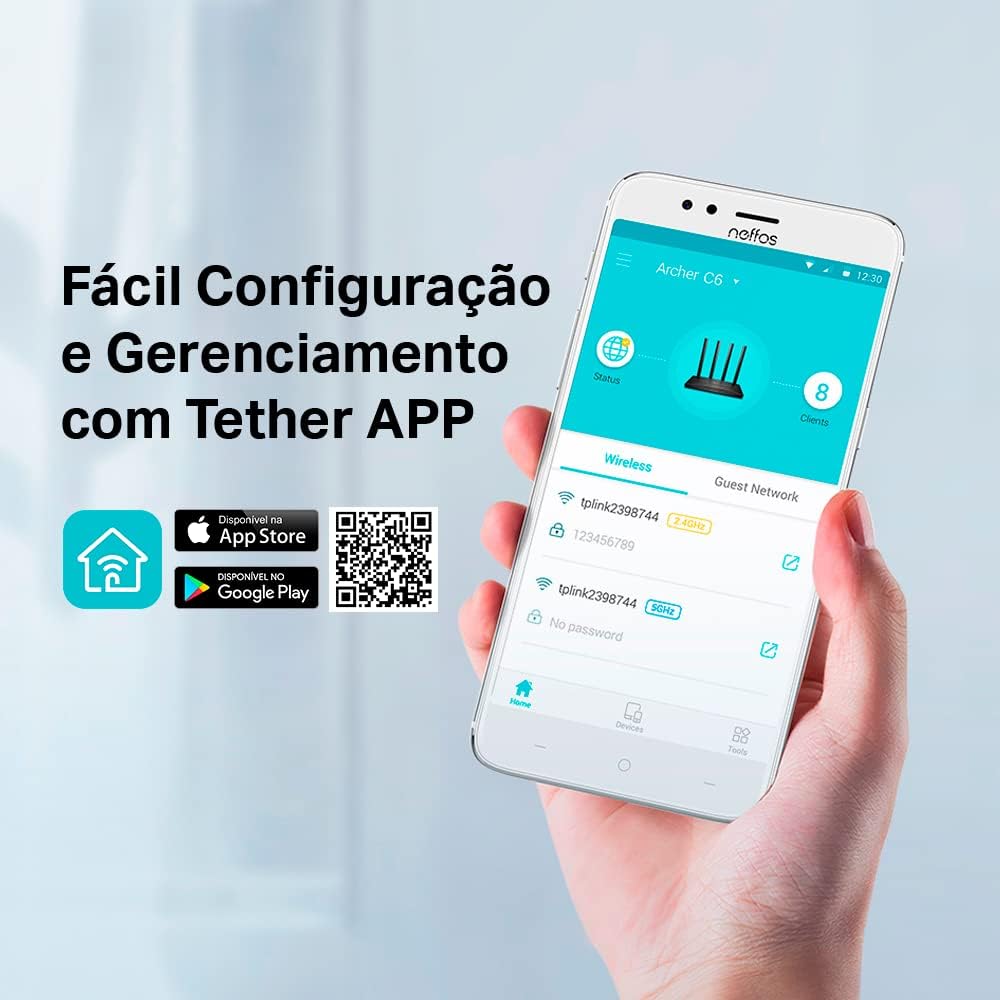 Repetidor de Sinal Wi-Fi Mesh AC1200 4